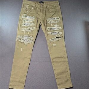 Amiri Khaki Bandana Thrasher Jeans Size(Men)36